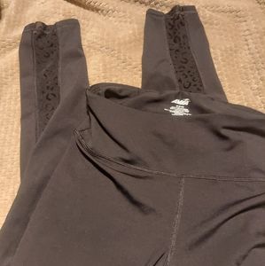 Black Sheer Leopard Leggings